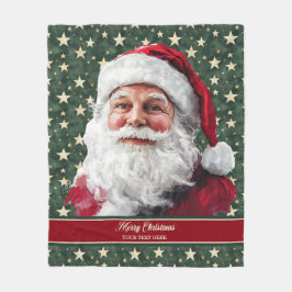 Beloved Old Fashioned Santa Blanket Gift Idea Fleecefilt