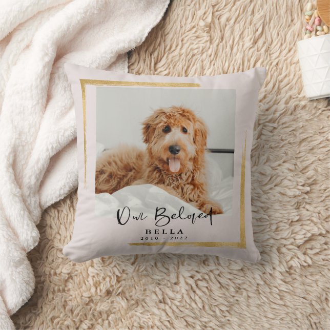 Beloved Pet Loss Memorial Keepsaké Dekorativ kudde (Filt)