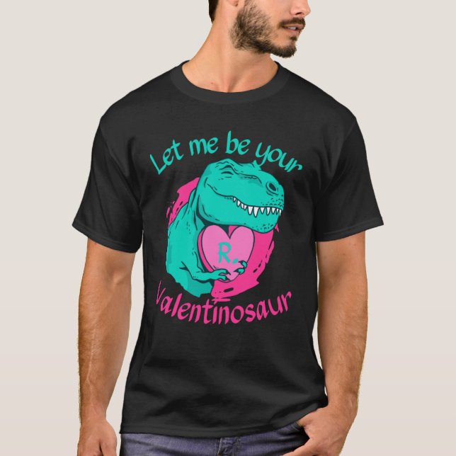Beloved R Initial Let me by your Valentines day Di T Shirt (Framsida)