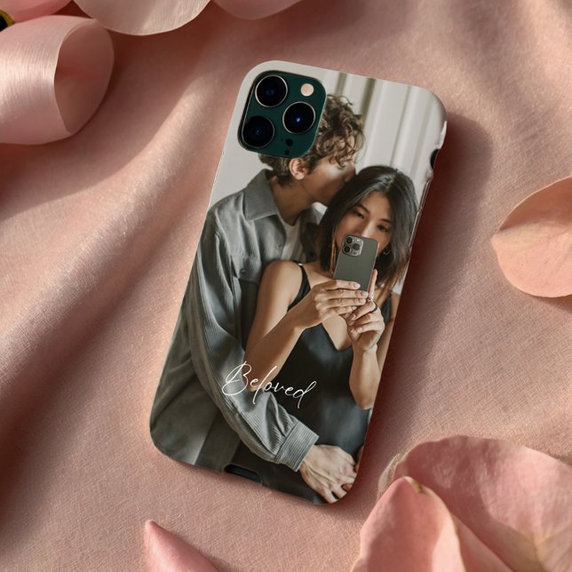 Beloved Script Romantic Par iphone case (Skapare uppladdad)