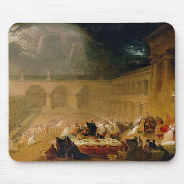 Belshazzar's Feast (olja på kanvas) Musmatta (Framsidan)