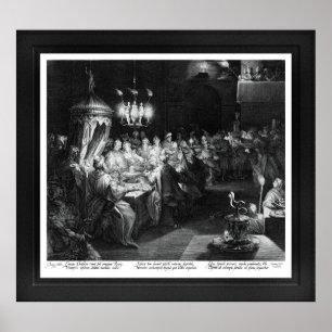 Belshazzars fest av Engraver Jan Muller Poster