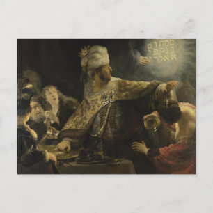 Belshazzars fest vykort