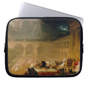 Belshazzars festmåltid (olja på kanfas) laptop sleeve