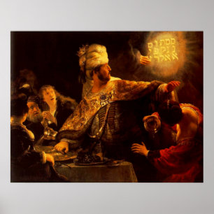 Belshazzars festmåltid poster