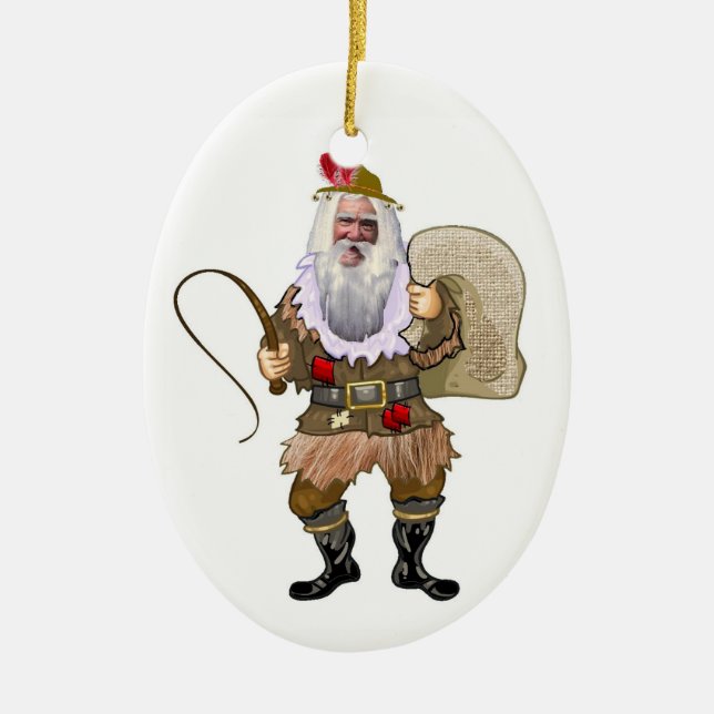 Belsnickel Julgransprydnad Keramik (Framsidan)
