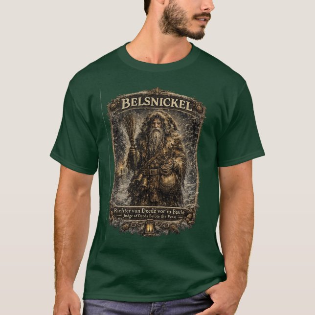 Belsnickel Pennsylvania Dutch Christmas Folklore  T Shirt (Framsida)
