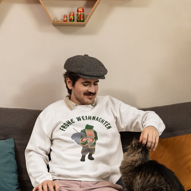 Belsnickel Tecknad Personlig jul Lång Ärmad Tröja (Skapare uppladdad)