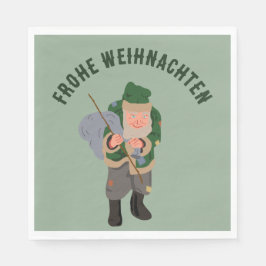 Belsnickel Tecknad Personlig jul Pappersservett