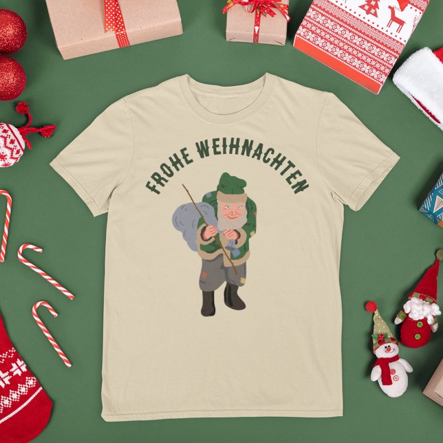Belsnickel Tecknad Personlig jul T Shirt (Skapare uppladdad)