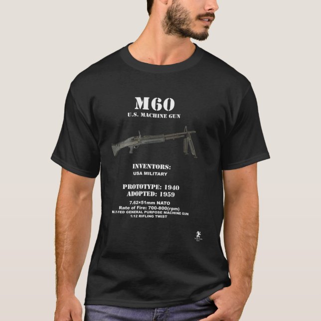 Belt Fed Machine Gun T Shirt (Framsida)