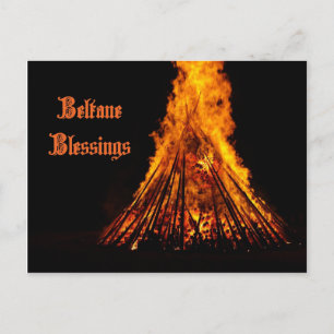 Beltane Blessings-vykort Vykort