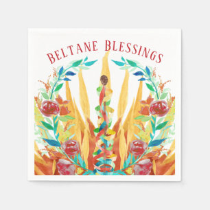 Beltane Bright Summer Maypole Wicca Sabbat Party Pappersservett