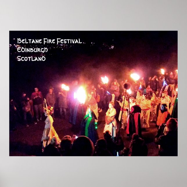 Beltane Fire Festival Procession of the May Queen Poster (Framsidan)