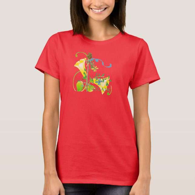 Beltane Flowers Tee Shirt (Framsida)