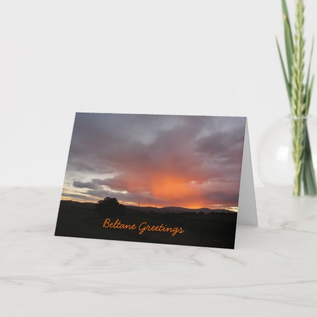 "Beltane hälsningar ", Kort (Framsida)