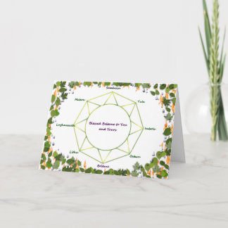 Beltane hälsningkort kort