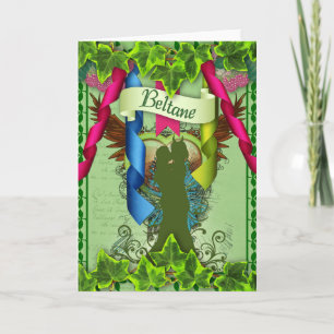 Beltane Pagan-hälsningskort Kort