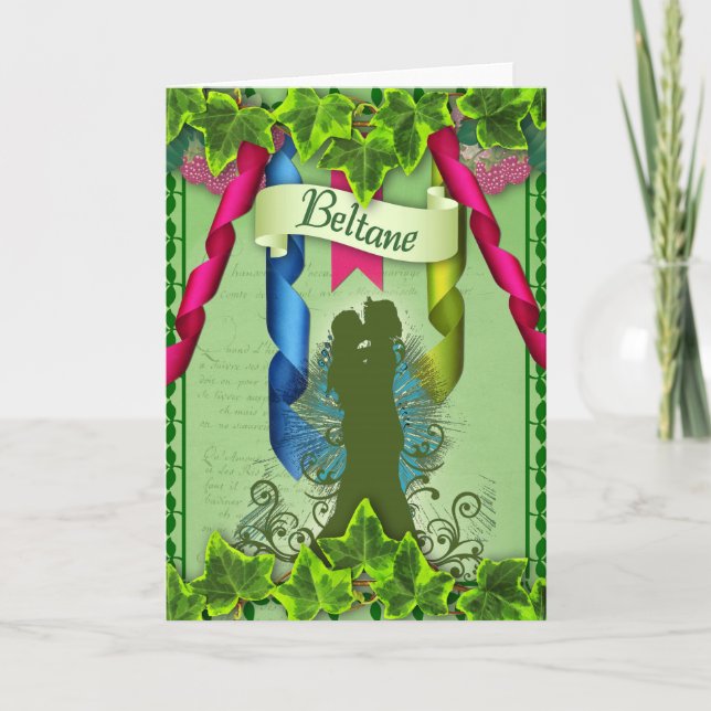 Beltane Pagan-hälsningskort Kort (Framsida)