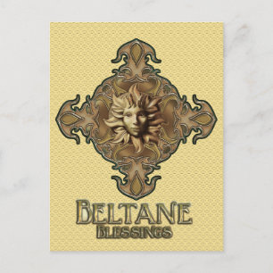 Beltane Sol Sprite-vykort Vykort