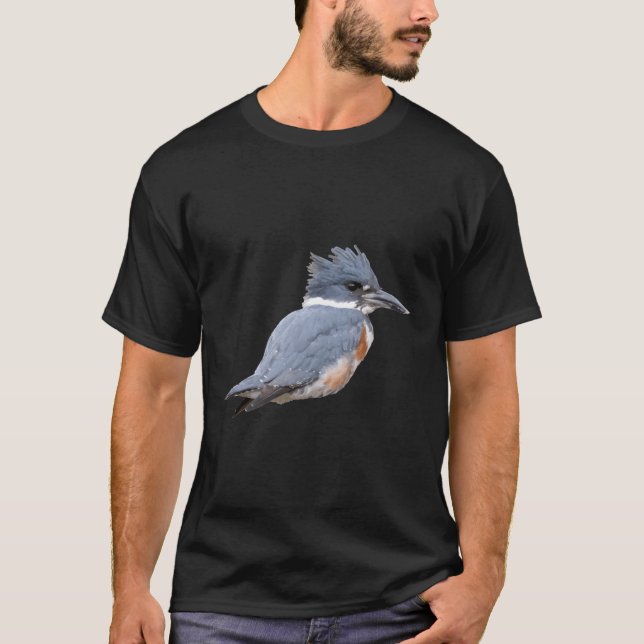 Belted Kingfisher T Shirt (Framsida)