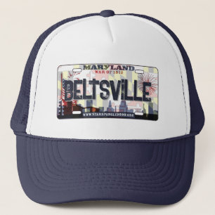 Beltsville Maryland flagga-skylt Keps