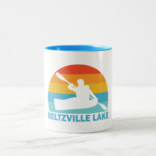 Beltzville Sjö Pennsylvania Kayak Två-Tonad Mugg