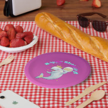 Beluga Boo Glad födelsedag festtallrik