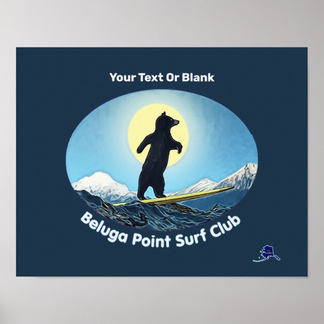 Beluga Point Surfa Klubb Poster (Framsidan)