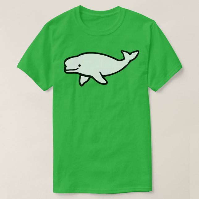 Beluga Whale 4 T Shirt (Design framsida)