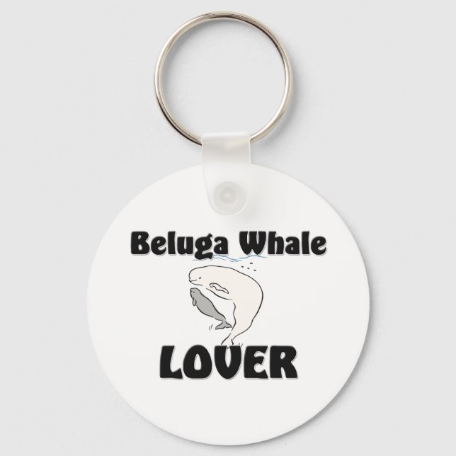 Beluga Whale Älskare Nyckelring (Framsida)
