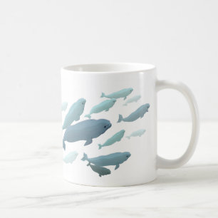 Beluga Whale Art Mugg Marinelife Coffee Kopp