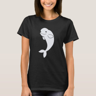 Beluga Whale Cute Animals För barn T Shirt