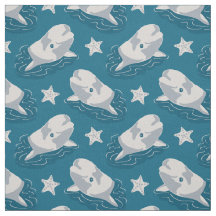 Beluga Whale Fabric