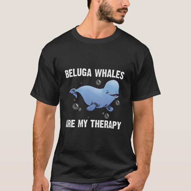 Beluga Whale For Orca Whales Save The Ocean T Shirt (Framsida)