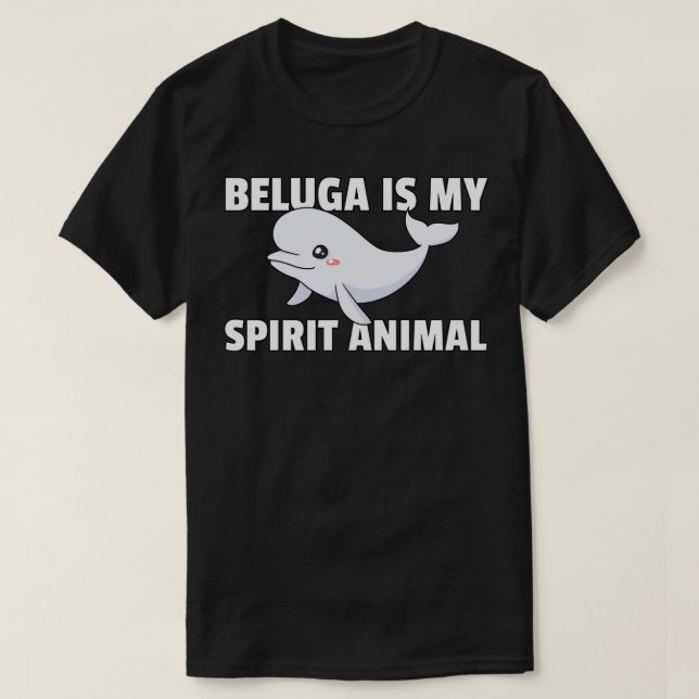 Beluga Whale Gift Baby Beluga Costume Pullover Hoo T Shirt (Design framsida)