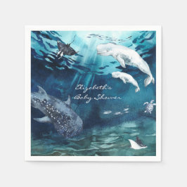Beluga Whale | Havsbabyskor Napkins Pappersservett