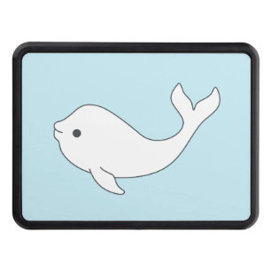 Beluga Whale Hitch Cover Dragkroksskydd