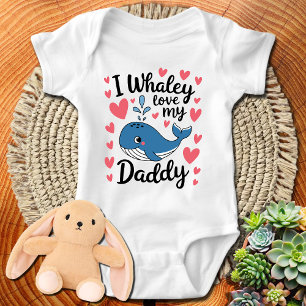 Beluga Whale I Whaley Kärlek Min pappa T Shirt