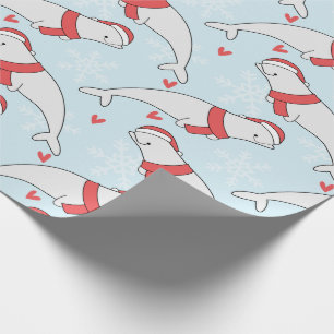 Beluga Whale-jul Presentpapper