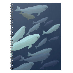 Beluga Whale Notebook Whale Art Journal Bok Anteckningsbok