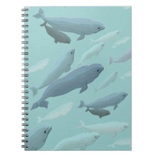 Beluga Whale Notebook Whale Art Journal Bok Anteckningsbok