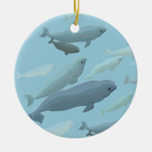 Beluga Whales Ornament Personlig Whale Ornament