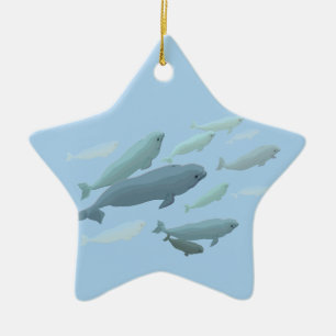 Beluga Whales Ornament Personlig Whale Ornament