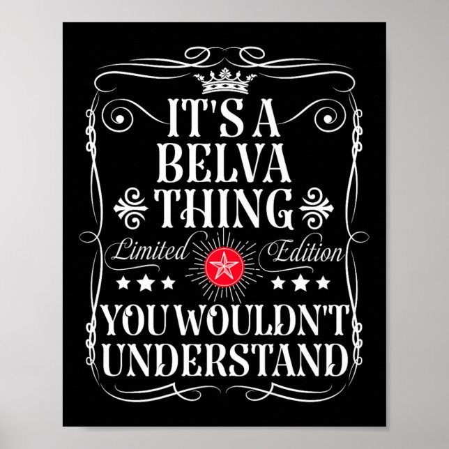 Belva Namn med en Belva Sak Du skulle inte underst Poster (Framsidan)
