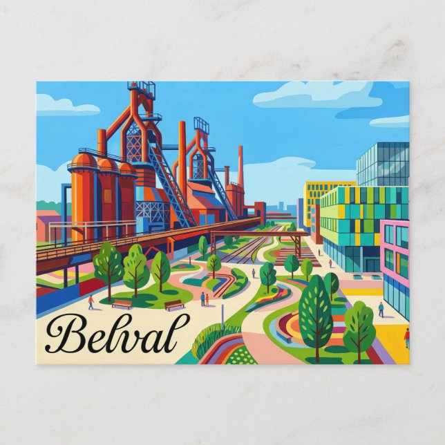 Belval Luxemburg Vykort (Framsida)
