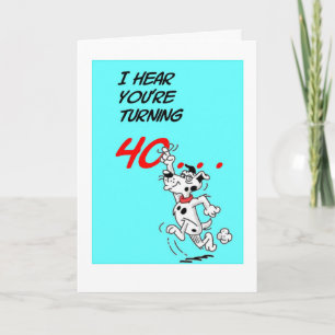 Belvedere 40th Birthday Card Kort