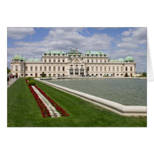 Belvedere Castle, Wien Österrike Hälsningskort