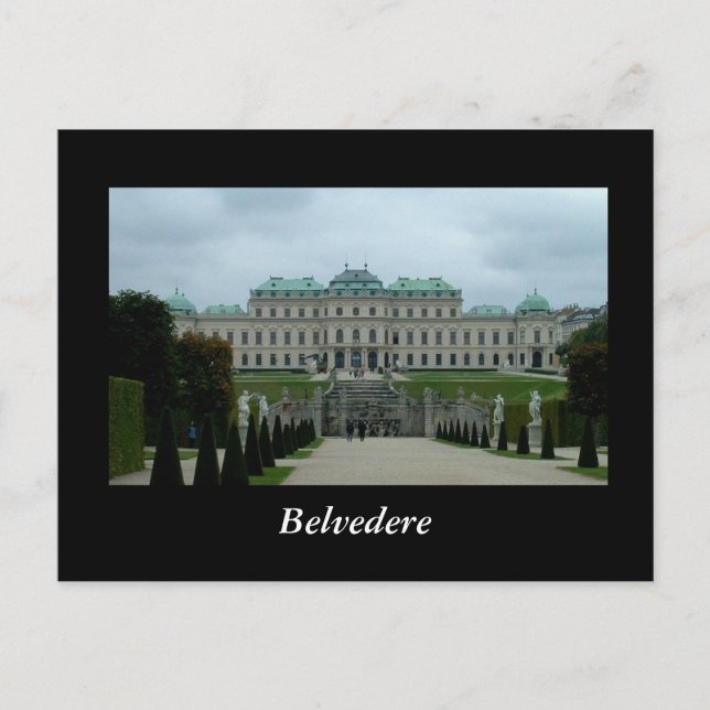Belvedere Palace Vykort (Framsida)