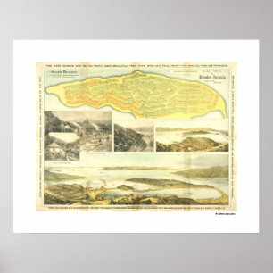 Belvedere Peninsula, Marin County, ca 1890. Poste Poster